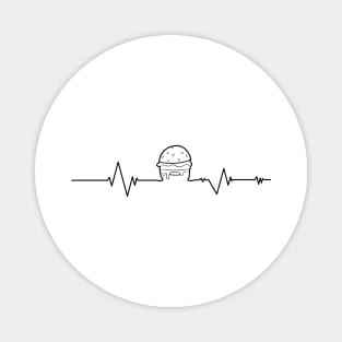 burger ,heartbeat burger Magnet